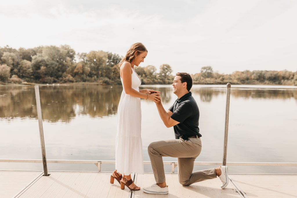 Minnesota couple surprise proposal photoshoot